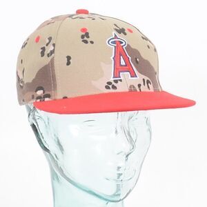 Angels Baseball SGA Denim Camo Cap Adjustable Hat NEW